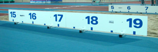 Planche de distance triple saut de 15m00 a 19m00