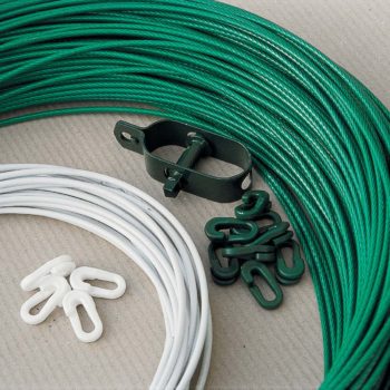 Cable acier gaine vert 5mm