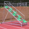 Judges'stand with 8 PVC seats - Image 2