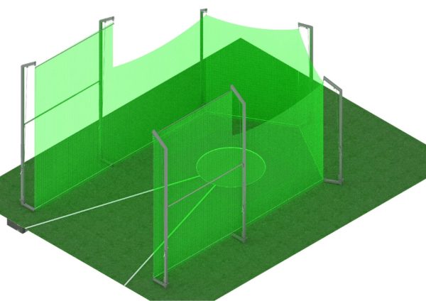 Cage disque IAAF metallique avec embases articulees  version 2020