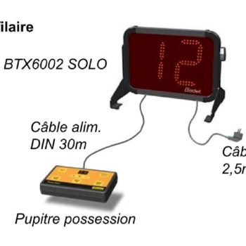 Pupitre temps de possession 12s pour but 3×3 -filaire