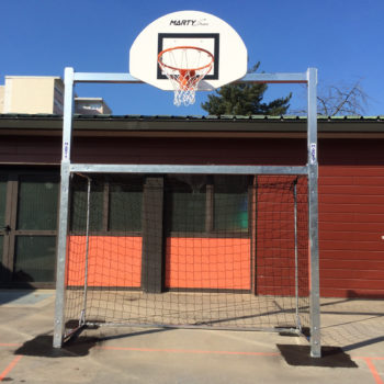 Combine mini hand/basket panneau 1/2 lune avec cage