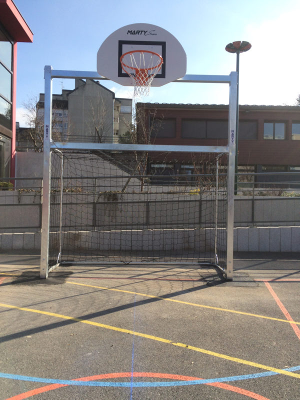 Combine mini hand/basket panneau 1/2 lune avec cage