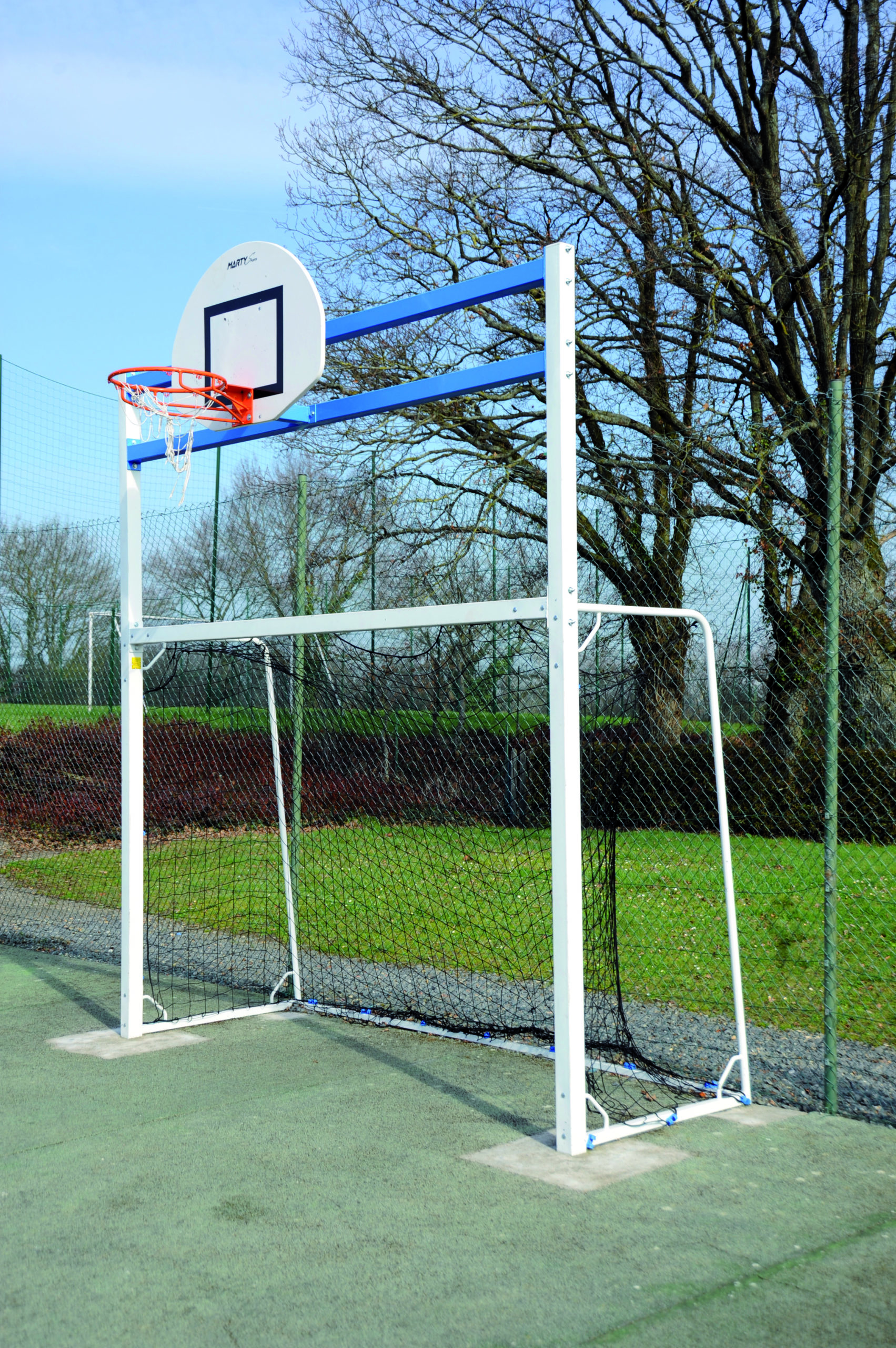 Combine senior hand/basket panneau 1/2 lune avec cage