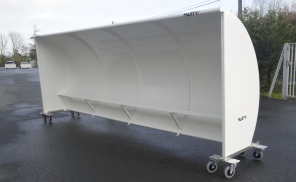 Chariots pour transport abri de touche monobloc