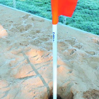 Piquets avec fanions pour beach soccer