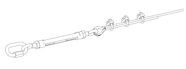 Cable acier ø 5mm aviation