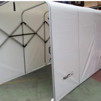 Tunnel acces long 3m54 – larg utile 1m50 – hauteur utile 2m30