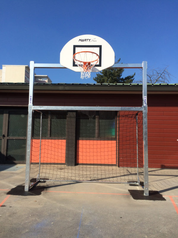 Combine mini hand/basket panneau 1/2 lune avec cage