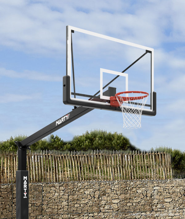 Basketball goal 3x3- to embed- fixed height 3m05 -projection 2m25 - Image 4