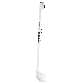 COMPETITION BADMINTON POSTS WITH ANCHORING SYSTEM - ADJUSTABLE HEIGHT
