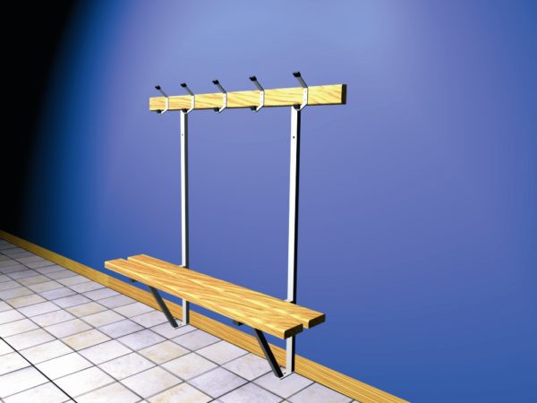Banc mural sapin support ral specifique