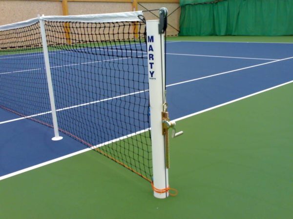 Poteaux de soutien du filet tennis exterieur