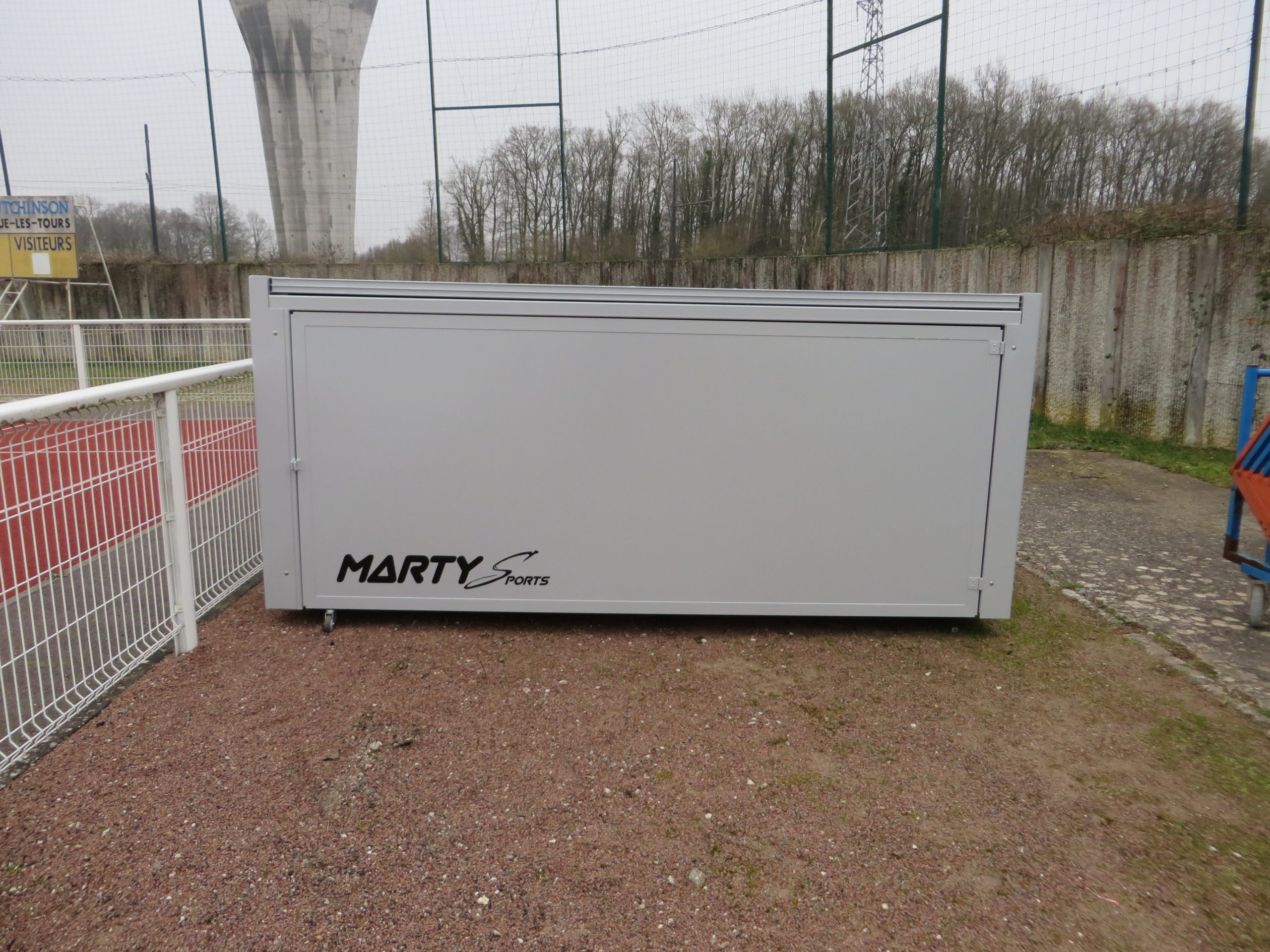 Abri a materiel en aluminium sans roue