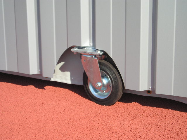 Pole vault pit's shelter 3 parts pivoting wheels for flexy 3 & 4 - Image 3