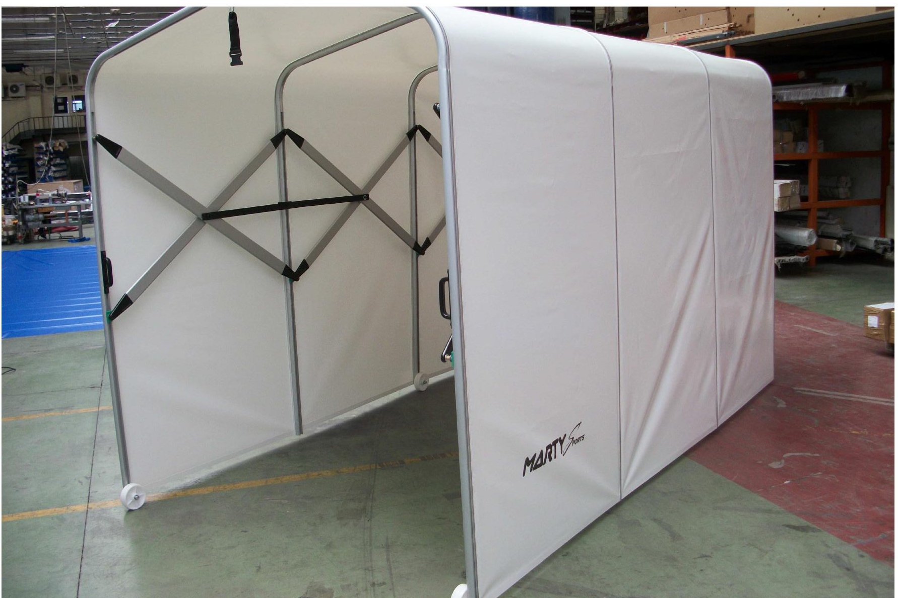 Tunnel acces long 10m62 – larg utile 3m00 – hauteur utile 2m30