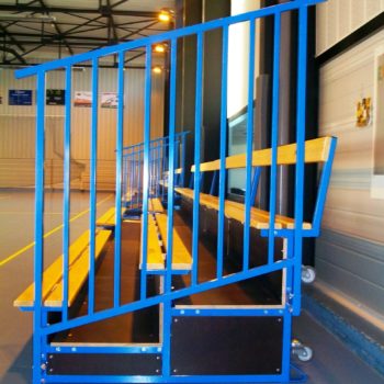 Garde corps tribune 3 rangs peinte