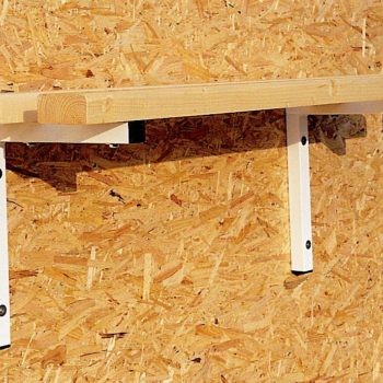 Porte paquets sapin support ral blanc