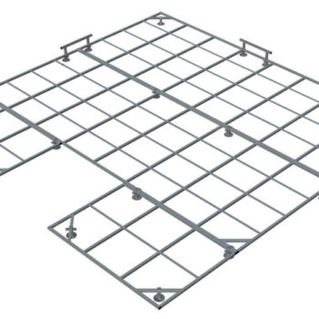 Caillebotis perche/hauteur 4m00 x 4m00 x 0m50 sur roulettes