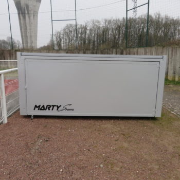 Abri a materiel en aluminium sans roue