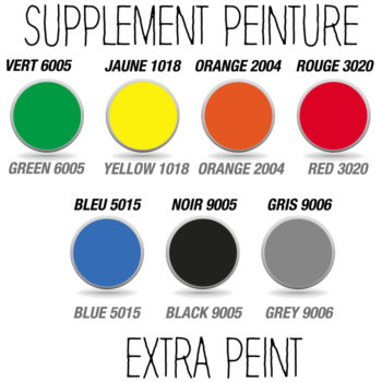 Option poudrage d&rsquo;un abri perche en 3 parties