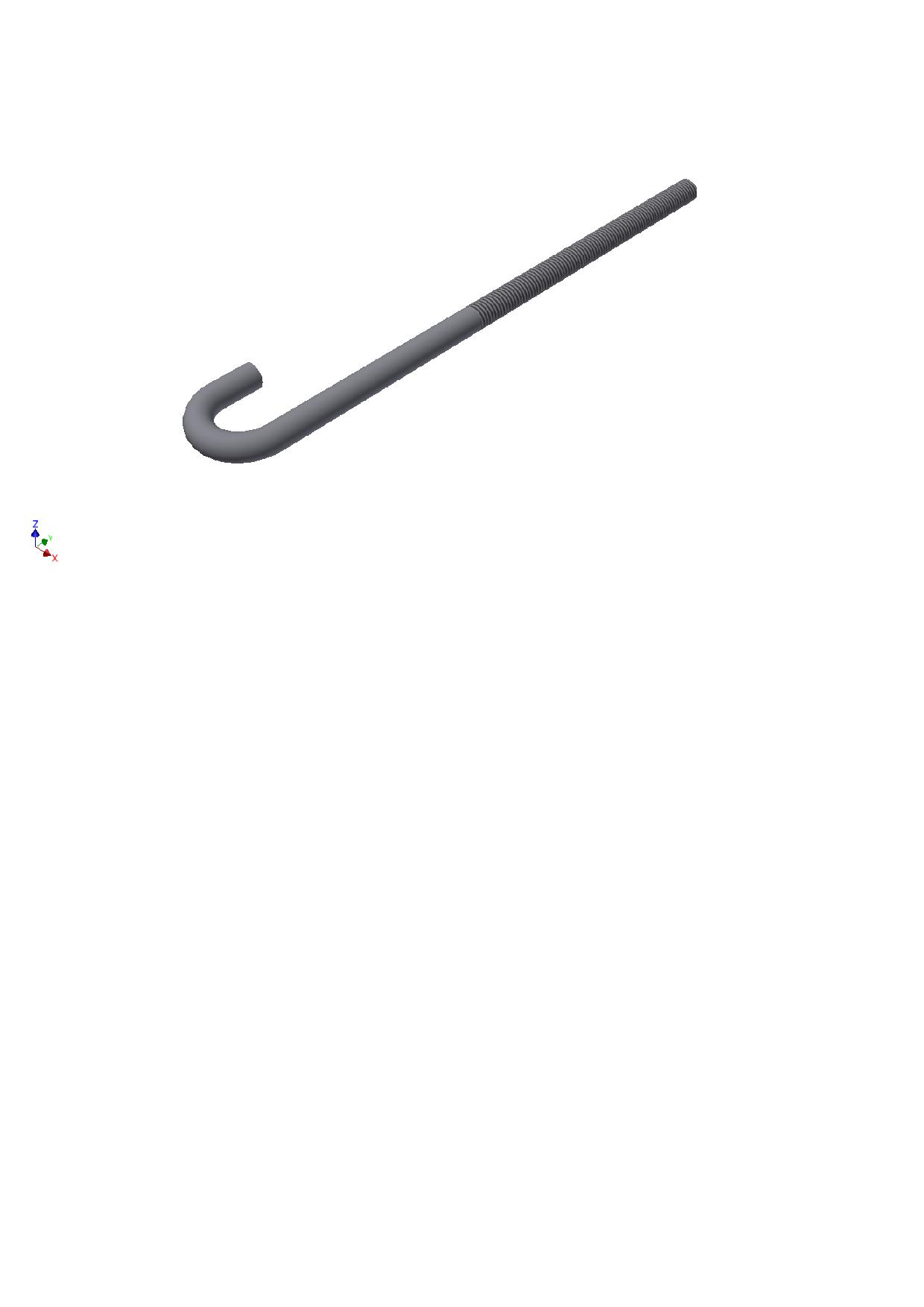 Crochet en j long 240 – m10