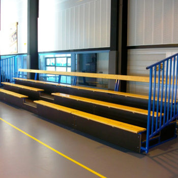 Tribune mobile 3 rangs peinte