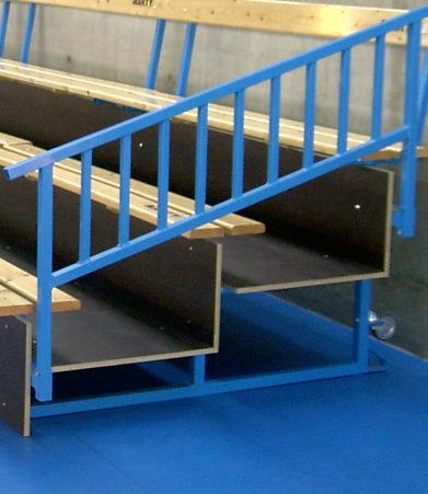 Garde corps tribune 4 rangs peinte