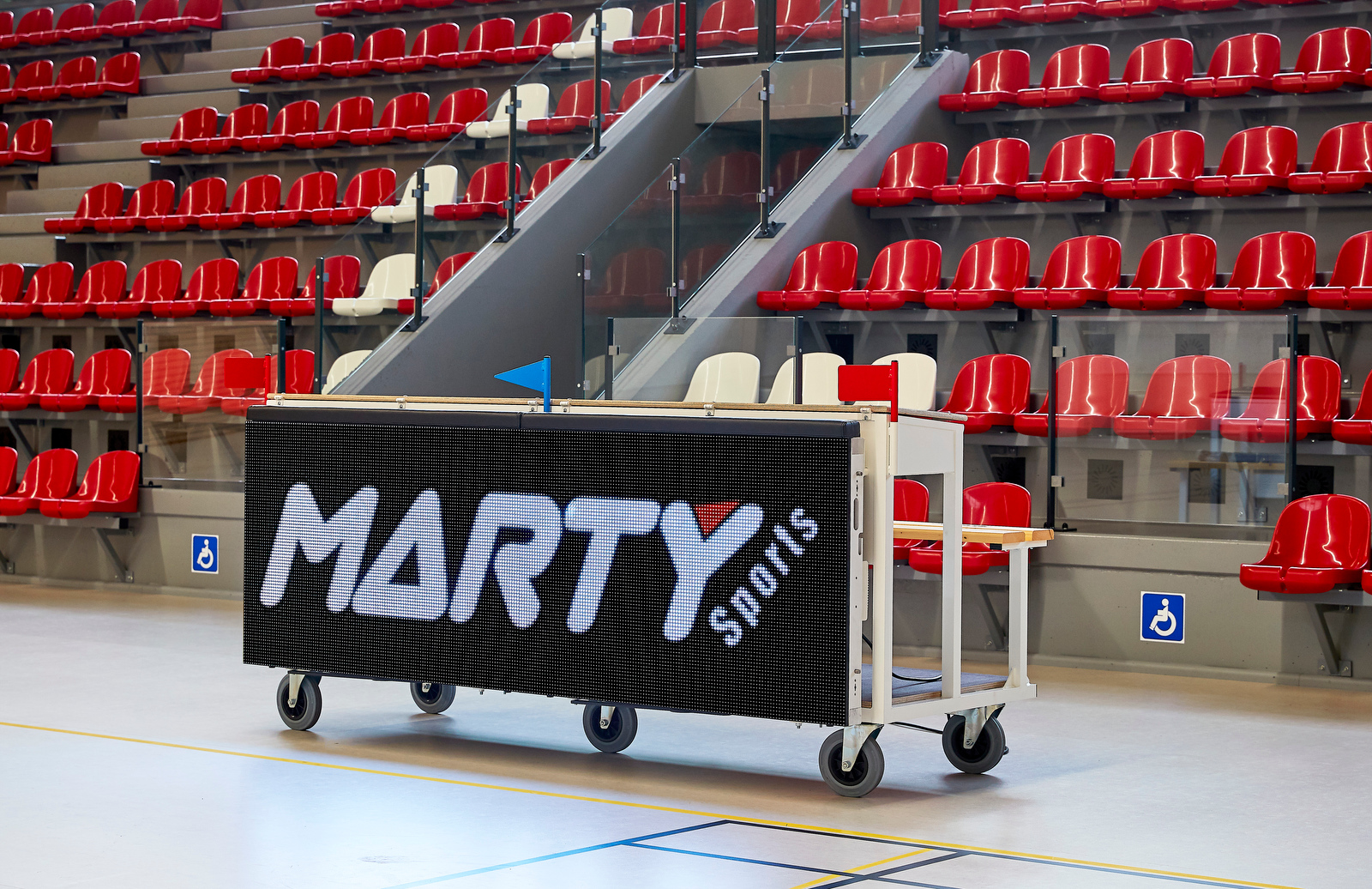 Table de marque 2m50 avec module led 2