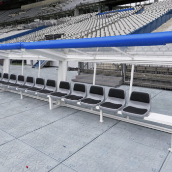 Option faces transparentes sur abris ht 2m00 -long 3m20